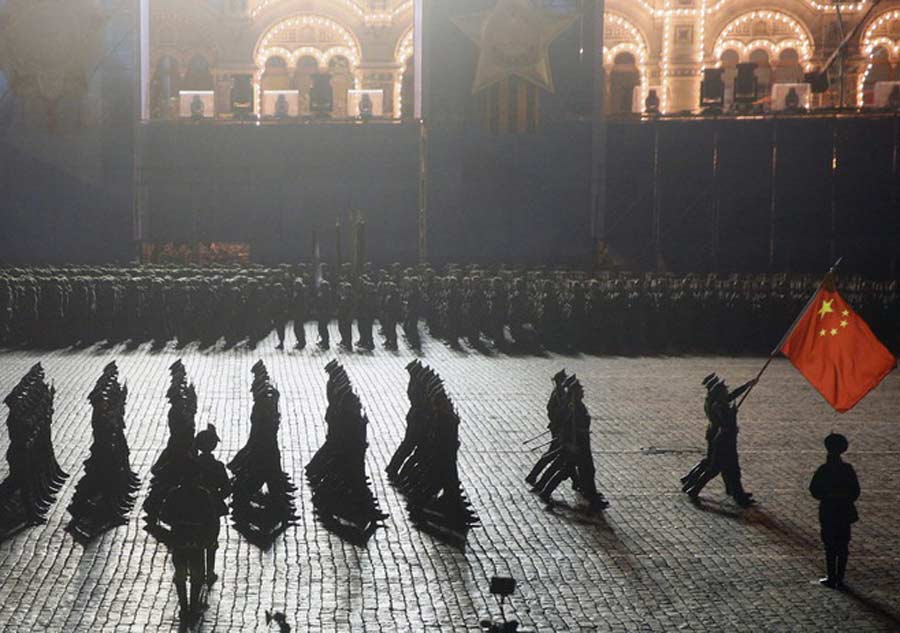 China joins rehearsal for Victory Day parade in Moscow