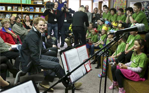 Prince Harry tells New Zealand kids he calls Queen 'granny'