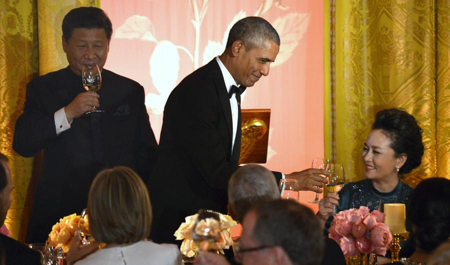 White House hosts state dinner for President Xi, First Lady Peng