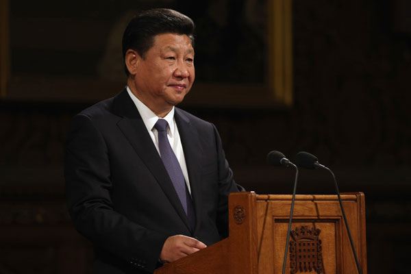 Xi tells UK parliament of 'first achievements' in relations