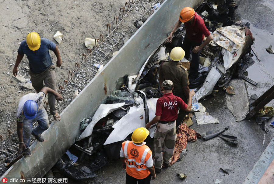 20 killed, 150 injured in flyover collapse in India