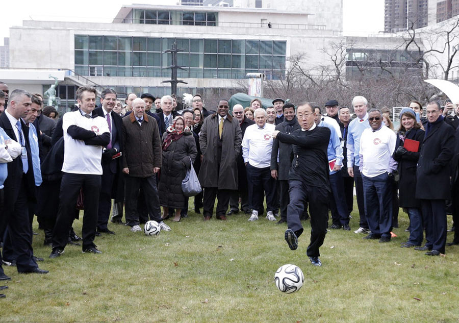 Politicians put best soccer feet forward