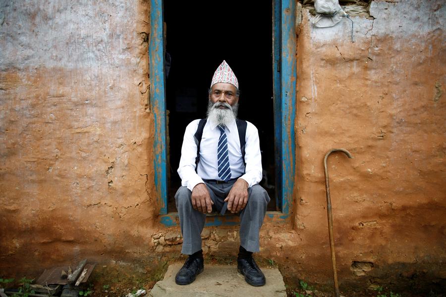 Never too old to learn; Nepal's 68-year-old student