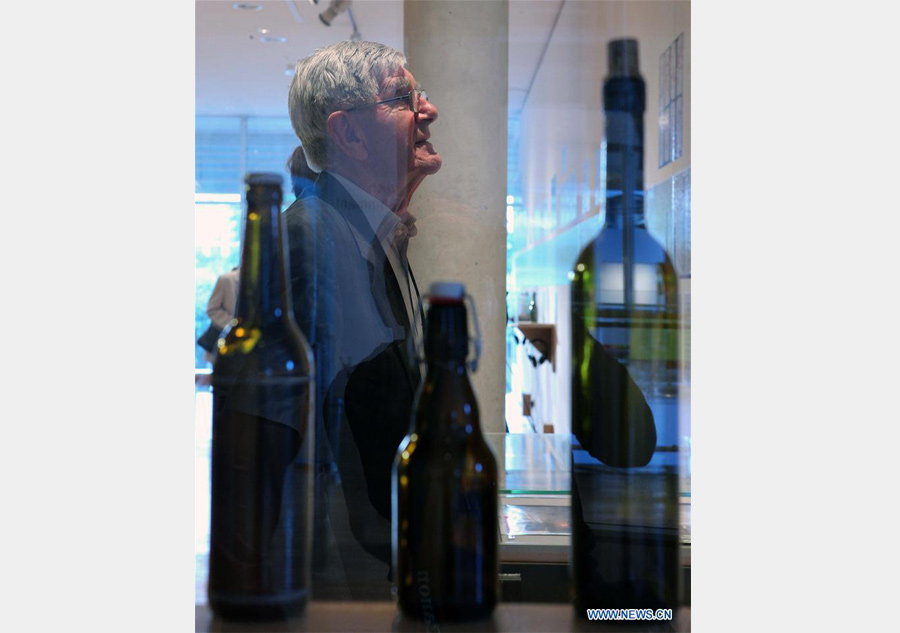 Drift bottles displayed in German museum