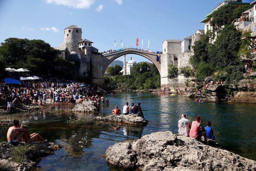 450th Old Bridge diving competition held in Mostar