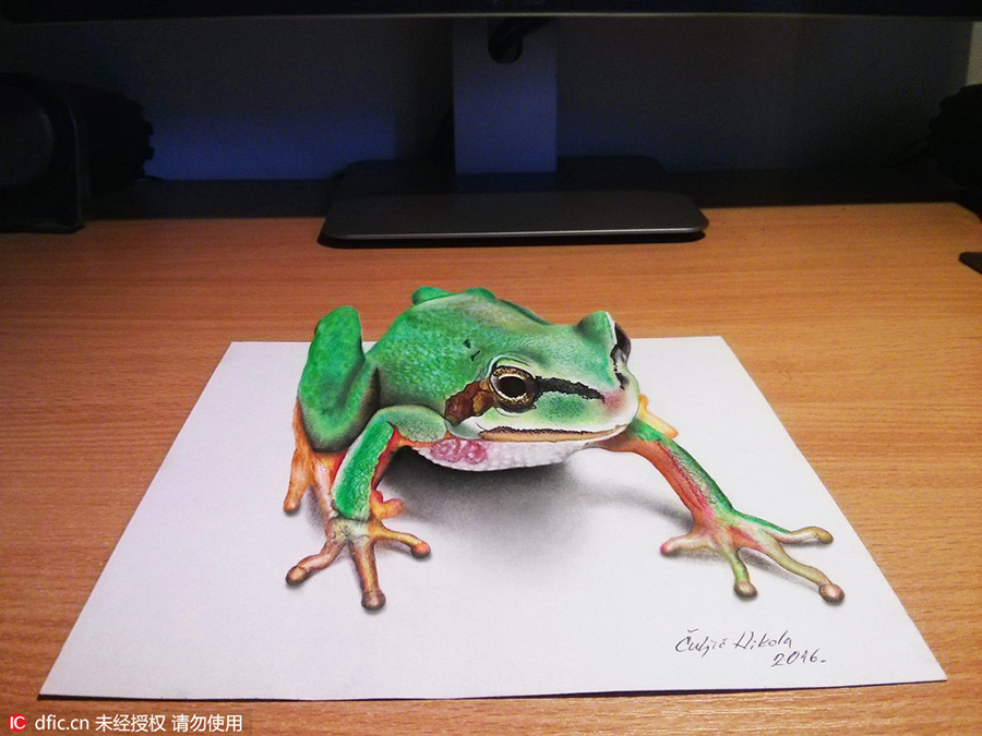 Serbian artist creates incredible 3-D art