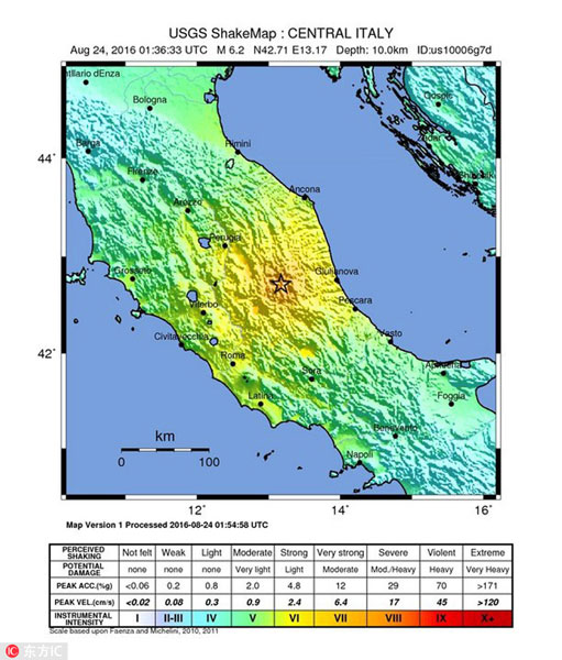 Several killed after strong quake strikes Italy, topples buildings