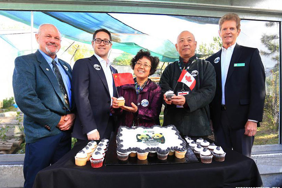 Birthday celebration held for giant panda cubs at Toronto Zoo