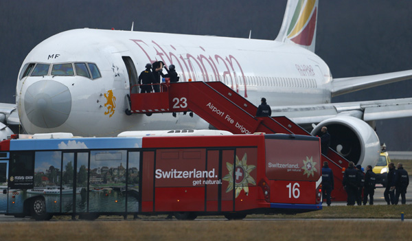 Ethiopian Airlines hijacker held
